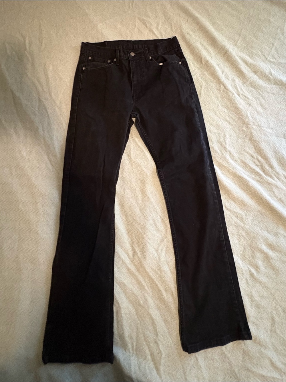 Levi's 527 Slim Bootcut Jeans Faded Black Wash Denim Men's Size 32x32